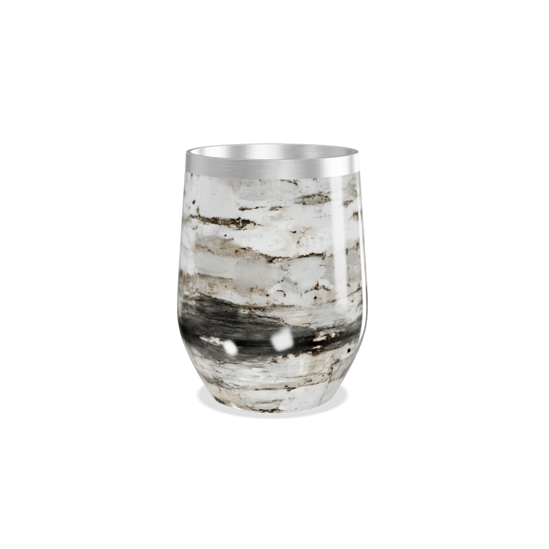 Copo Térmico Slim - Marmorizado Branco