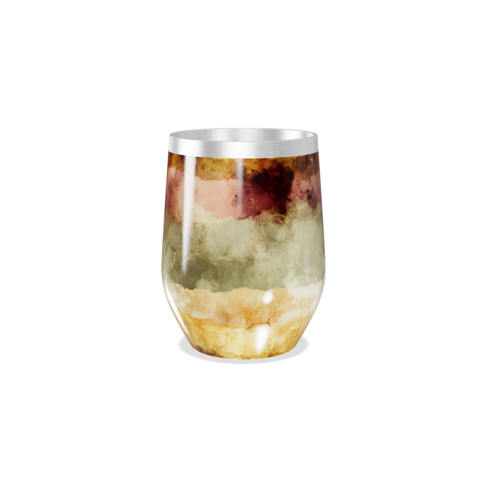 Copo Térmico Slim - Mármore Multicolorido Inox