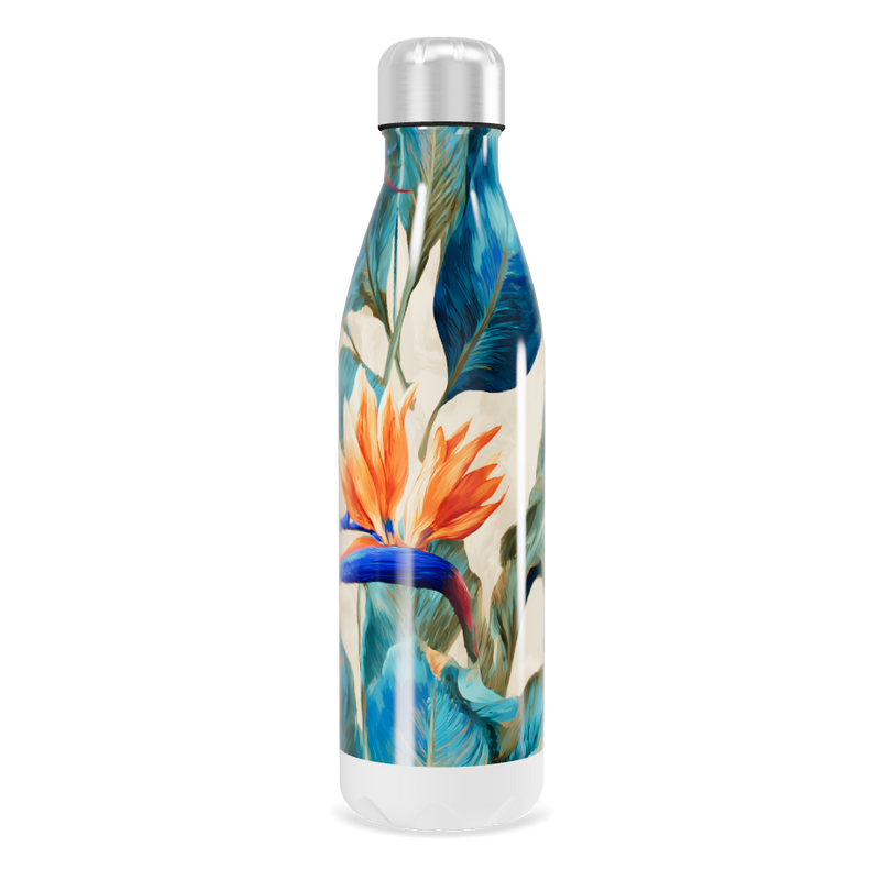 Garrafa Inox Estampada Floral Colorida
