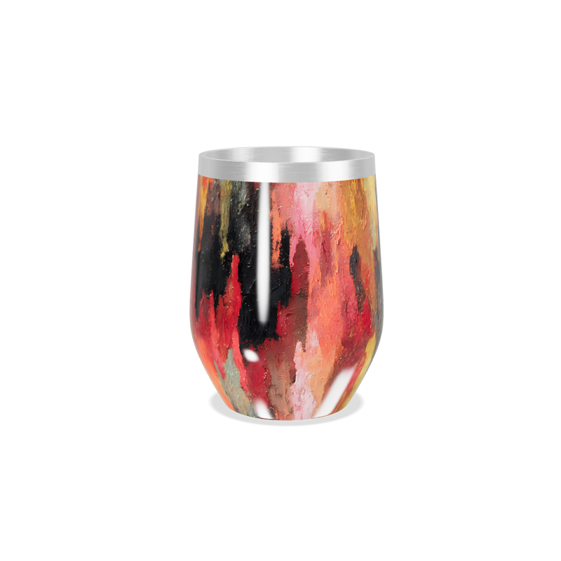 Copo Térmico Slim - Estampa Abstrata Colorida