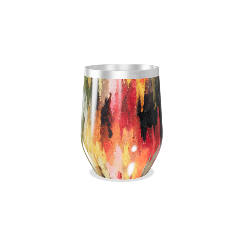 Copo Térmico Slim - Estampa Abstrata Colorida