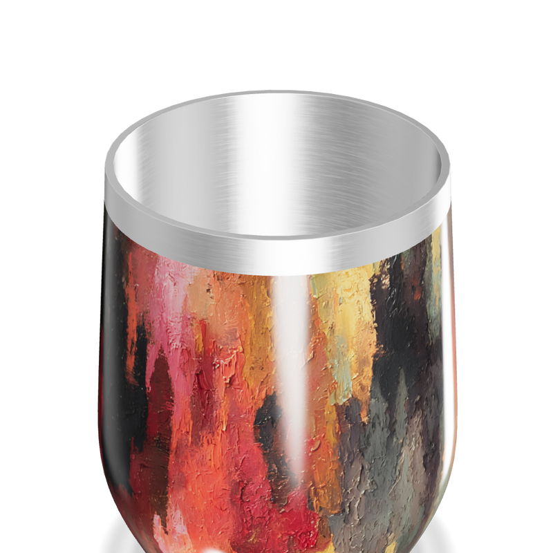 Copo Térmico Slim - Estampa Abstrata Colorida