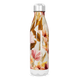 Garrafa Inox - Floral com Folhas Coloridas