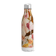 Garrafa Inox - Floral com Folhas Coloridas