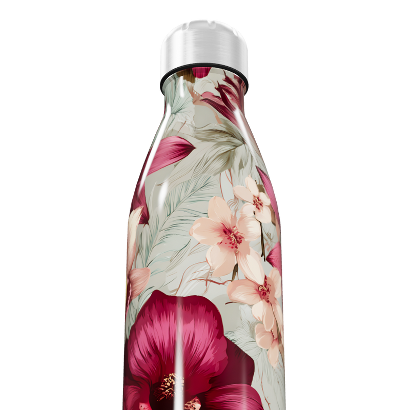 Garrafa Inox Floral - Estampa Flores Coloridas