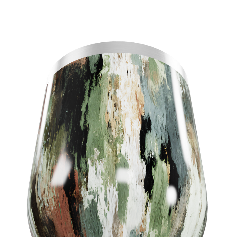 Copo Térmico Slim - Estampa Abstrata Colorida