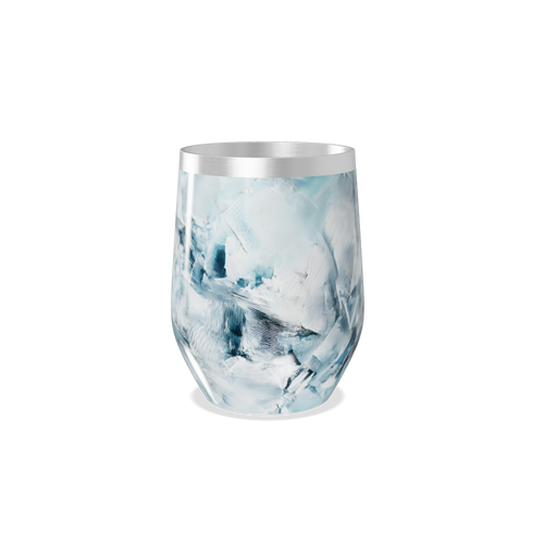 Copo Térmico Slim - Vidro Design Azul