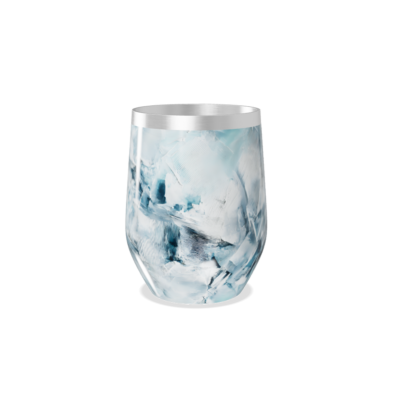 Copo Térmico Slim - Vidro Design Azul