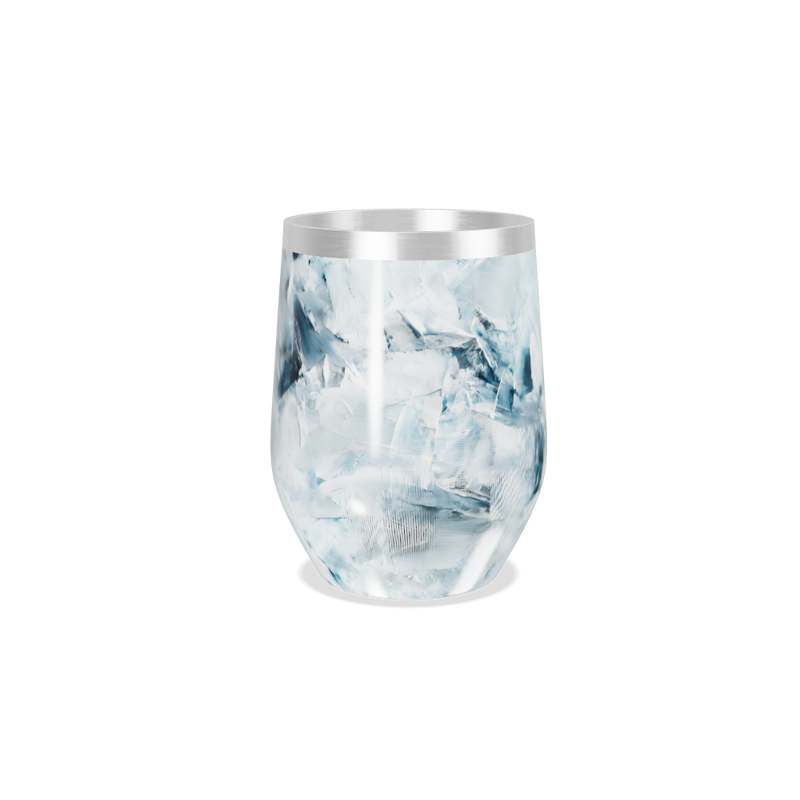 Copo Térmico Slim - Vidro Design Azul