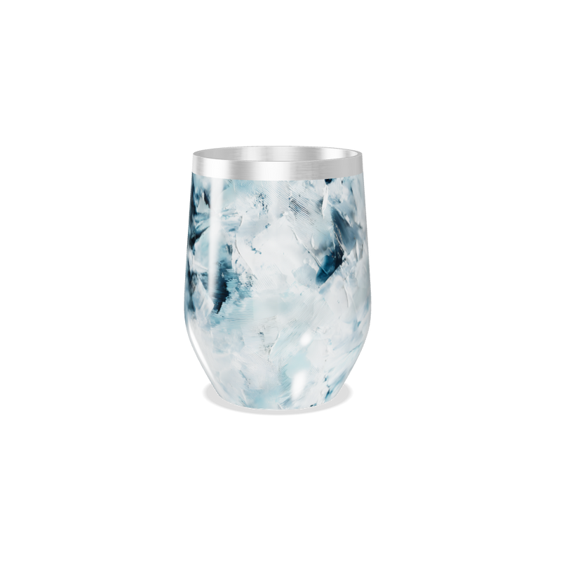 Copo Térmico Slim - Vidro Design Azul