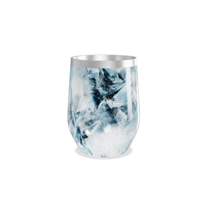 Copo Térmico Slim - Vidro Design Azul