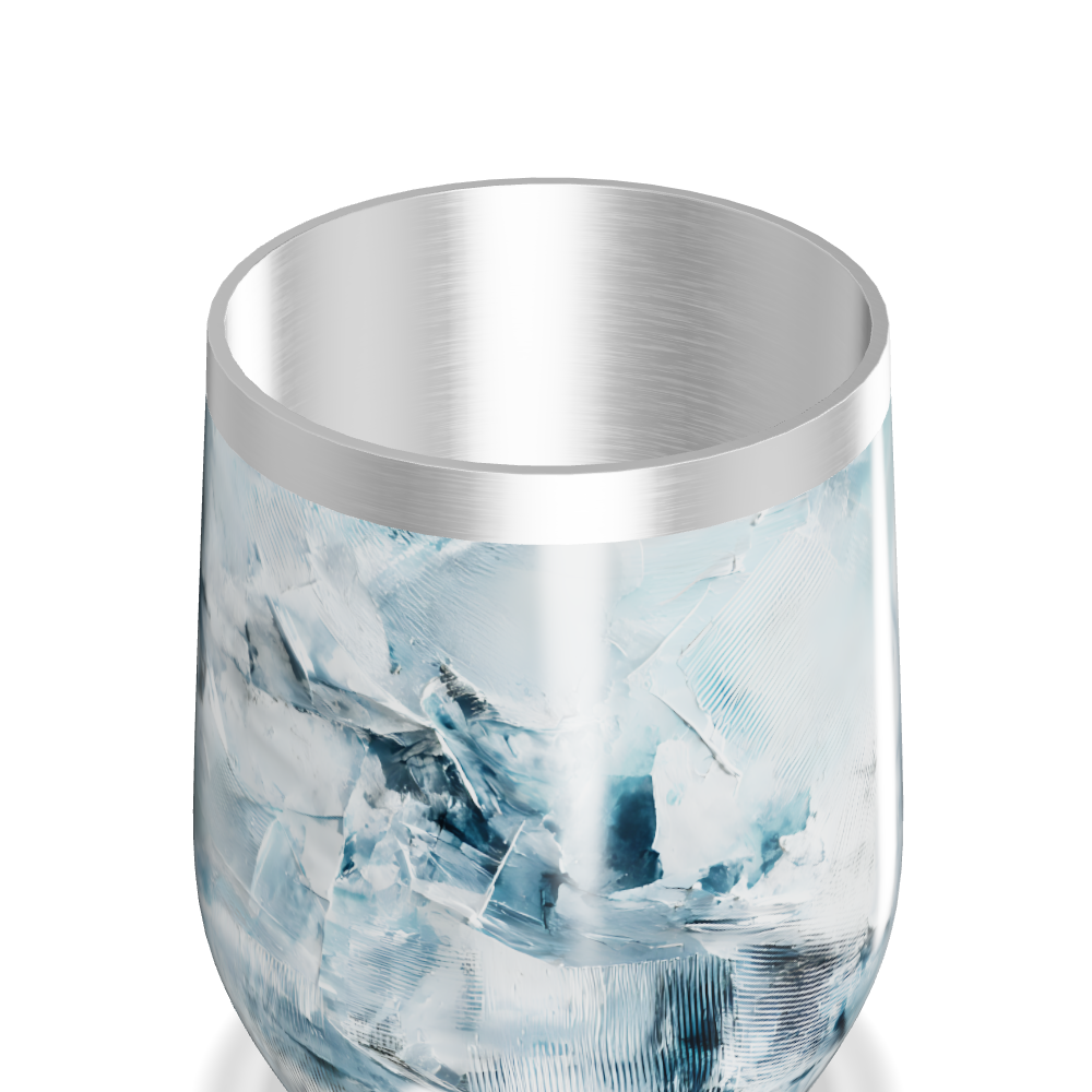 Copo Térmico Slim - Vidro Design Azul