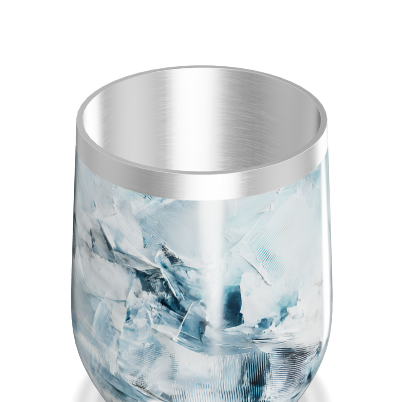 Copo Térmico Slim - Vidro Design Azul