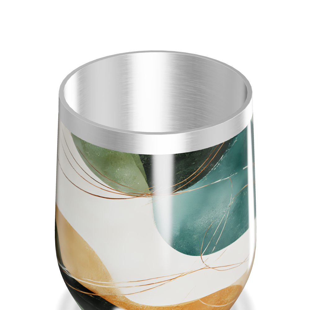 Copo Térmico Slim - Estampa Abstrata Colorida