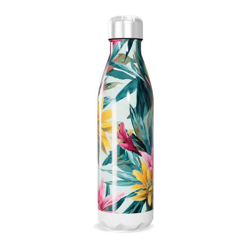 Garrafa Inox - Floral Multicolorida 500ml