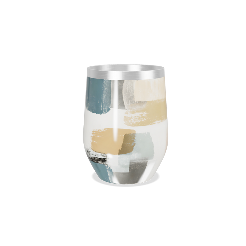 Copo Térmico Slim - Estampa Abstrata Multicolorida