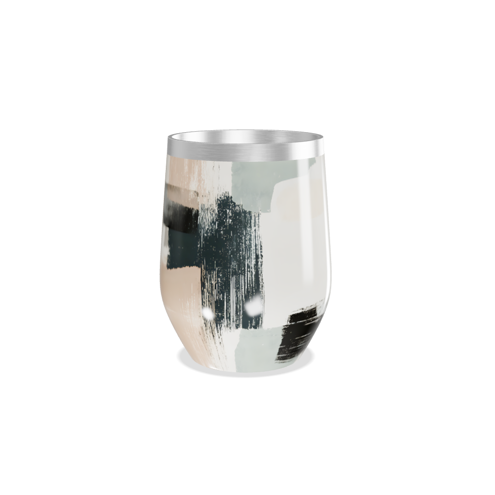 Copo Térmico Slim - Estampa Abstrata Multicolorida