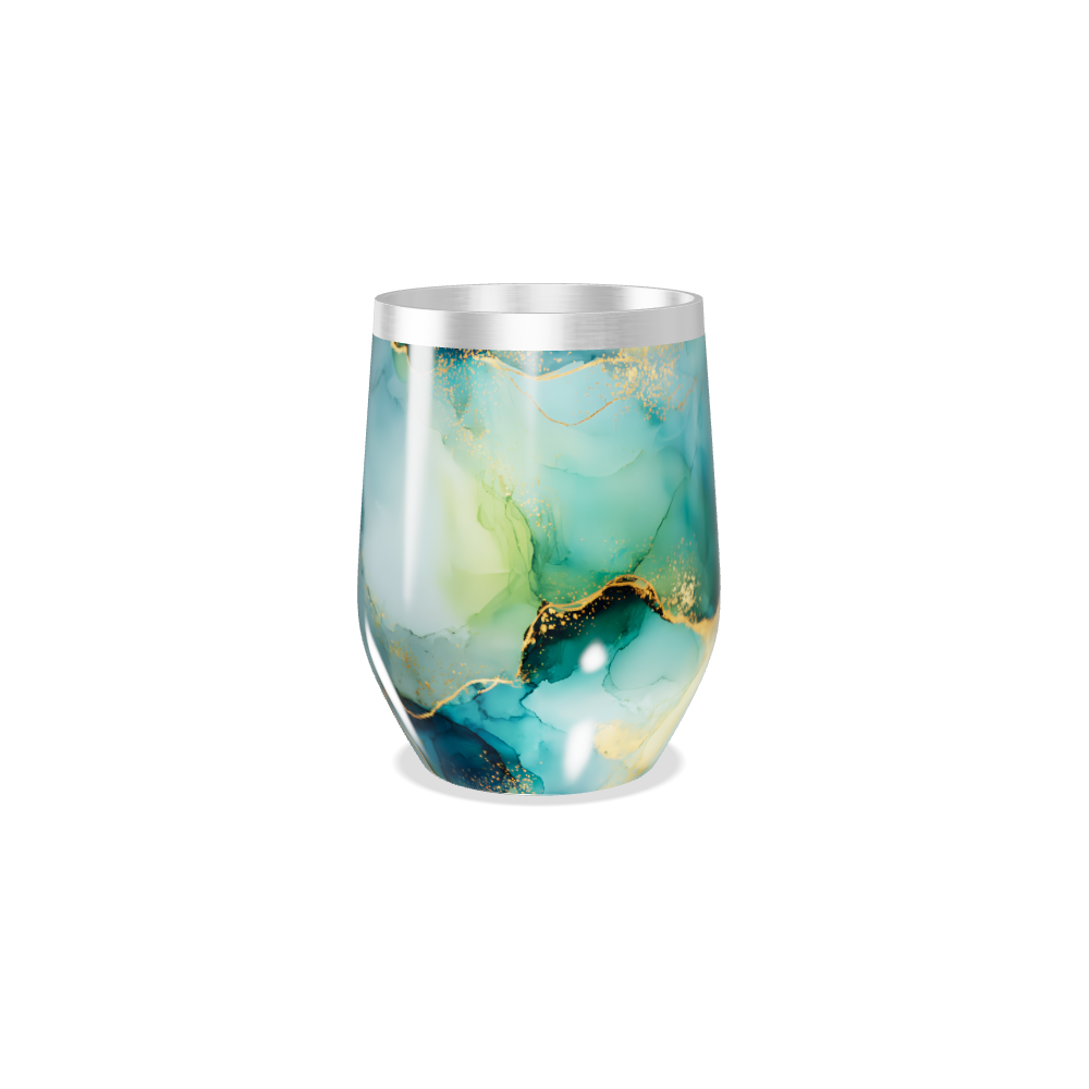 Copo Térmico Slim - Mármore Azul