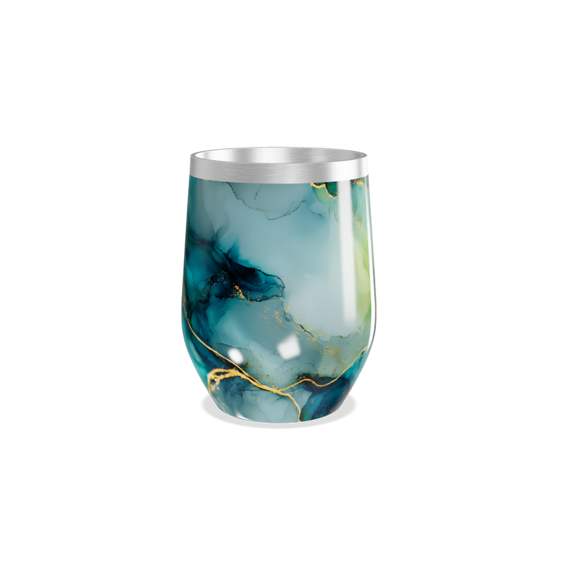 Copo Térmico Slim - Mármore Azul