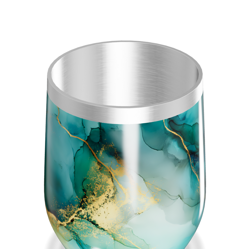 Copo Térmico Slim - Mármore Azul