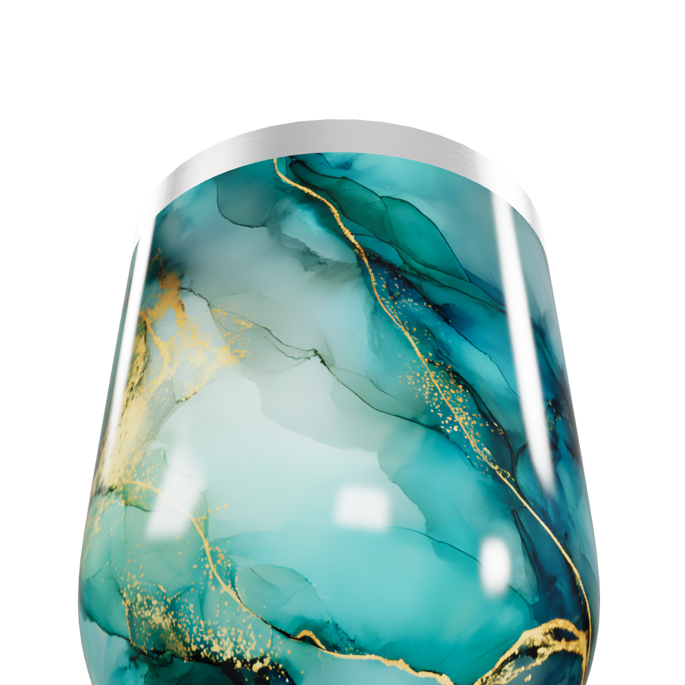 Copo Térmico Slim - Mármore Azul