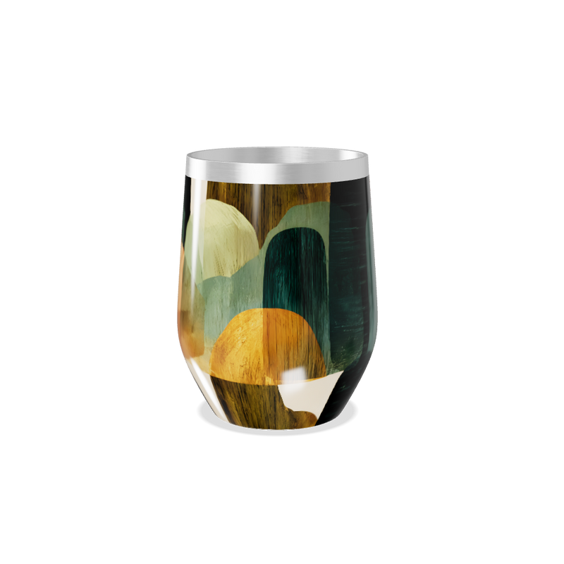 Copo Térmico Slim - Estampa Abstrata Colorida