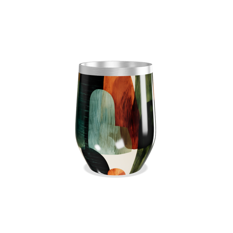 Copo Térmico Slim - Estampa Abstrata Colorida