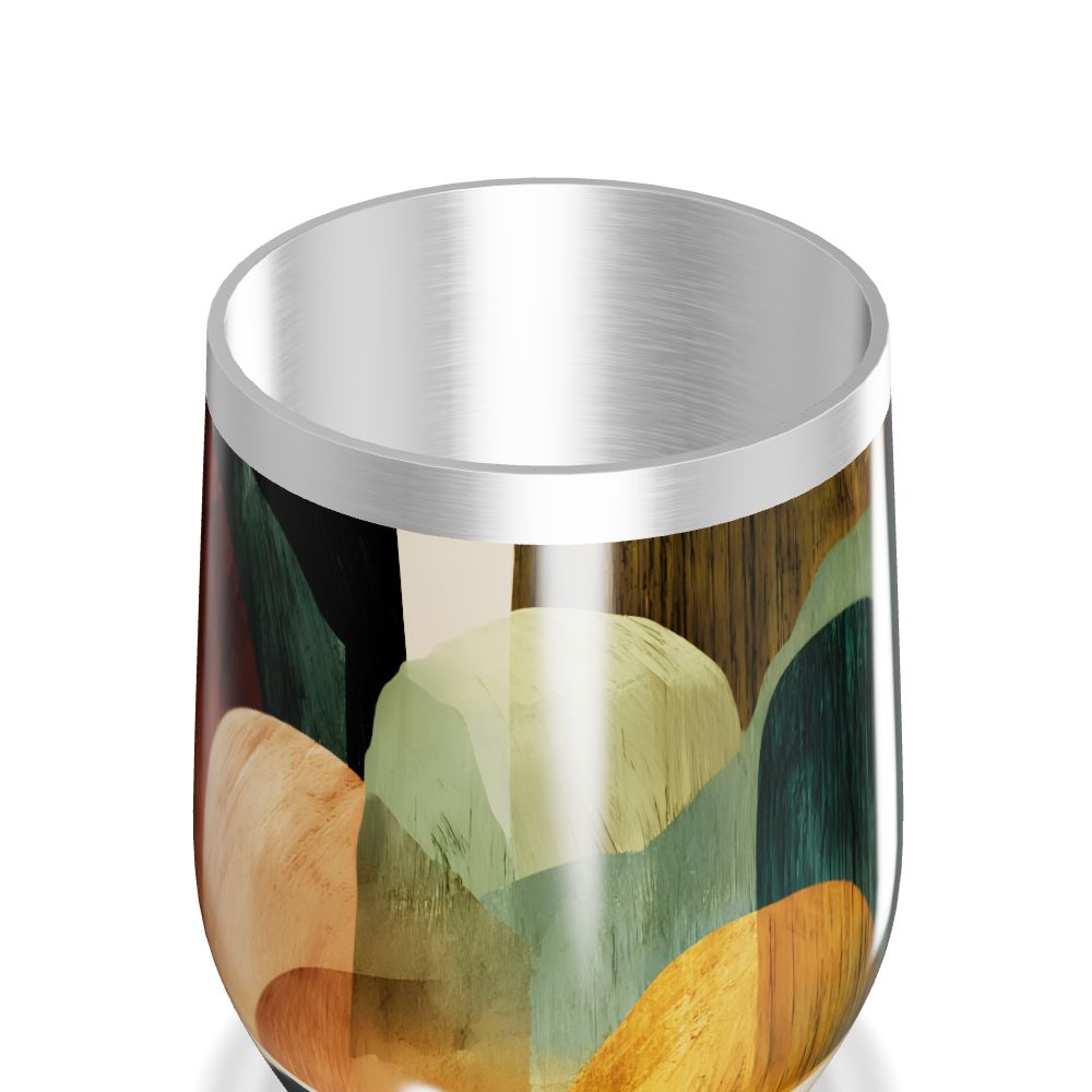 Copo Térmico Slim - Estampa Abstrata Colorida