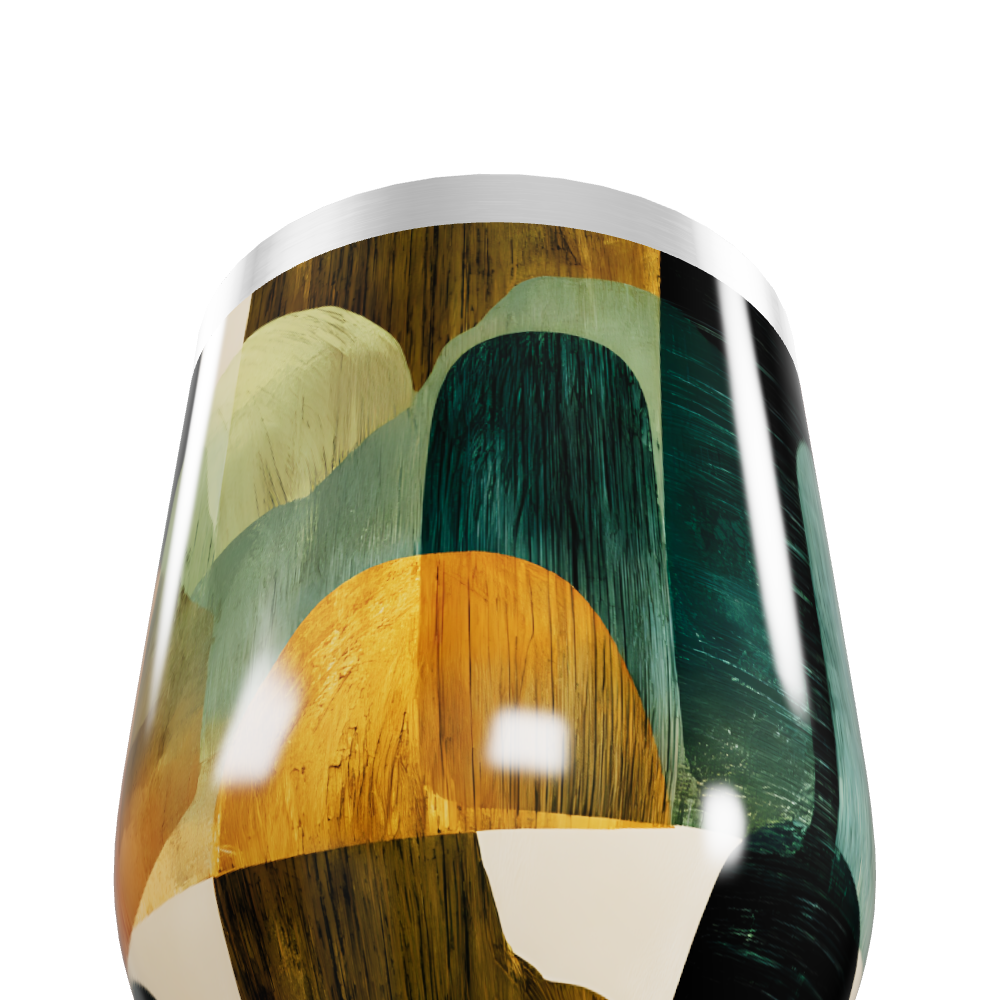 Copo Térmico Slim - Estampa Abstrata Colorida