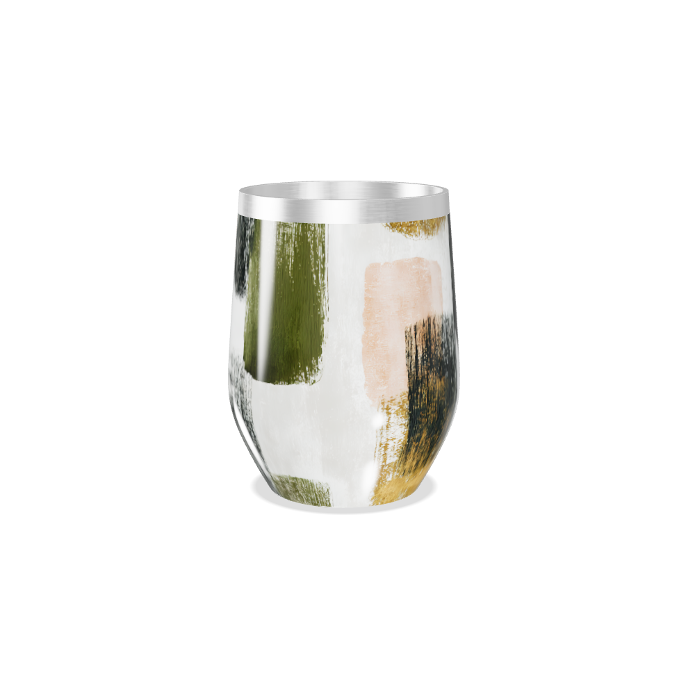 Copo Térmico Slim - Estampa Abstrata Colorida