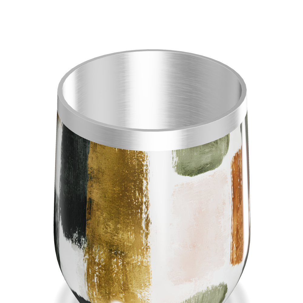 Copo Térmico Slim - Estampa Abstrata Colorida