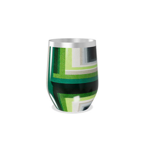 Copo Térmico Slim - Verde Geométrico Inox