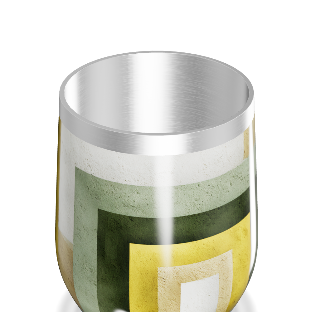 Copo Térmico Slim - Design Geométrico Colorido