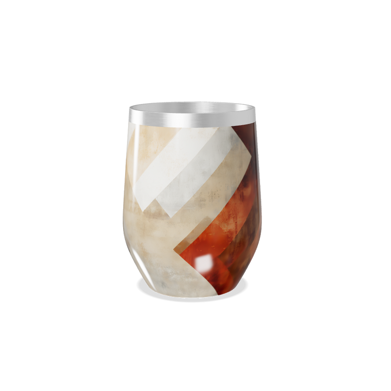 Copo Térmico Slim - Listras Coloridas Inox