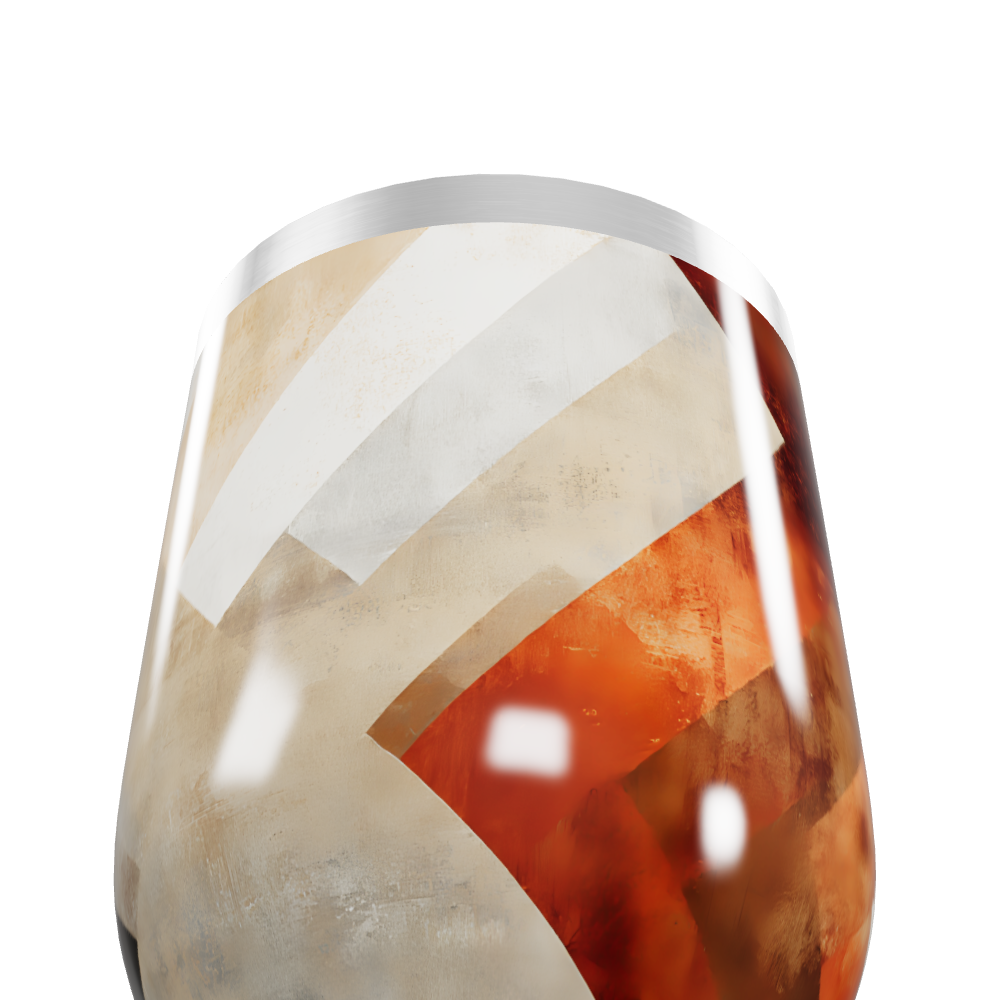 Copo Térmico Slim - Listras Coloridas Inox