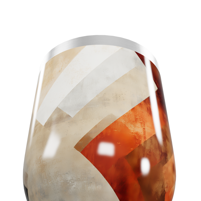 Copo Térmico Slim - Listras Coloridas Inox