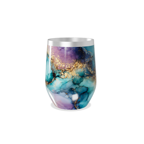 Copo Térmico Slim - Mármore Colorido Aço Inox