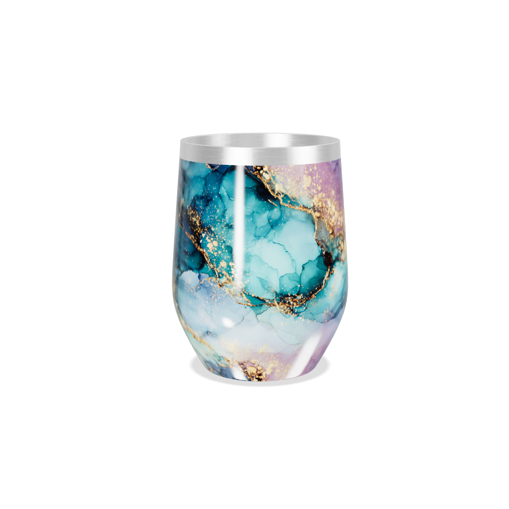 Copo Térmico Slim - Mármore Colorido Aço Inox