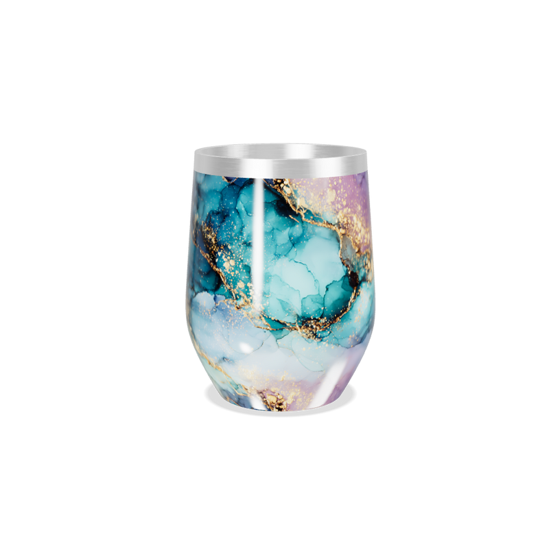 Copo Térmico Slim - Mármore Colorido Aço Inox