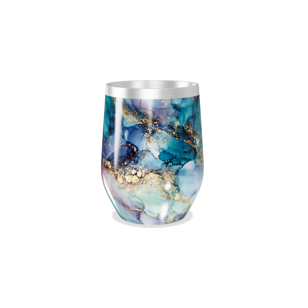 Copo Térmico Slim - Mármore Colorido Aço Inox