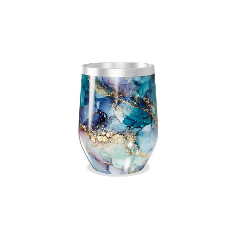 Copo Térmico Slim - Mármore Colorido Aço Inox