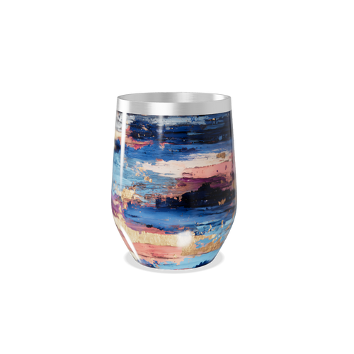 Copo Térmico Slim - Abstrato Multicolorido Inox