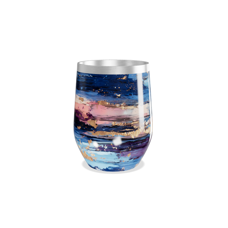 Copo Térmico Slim - Abstrato Multicolorido Inox