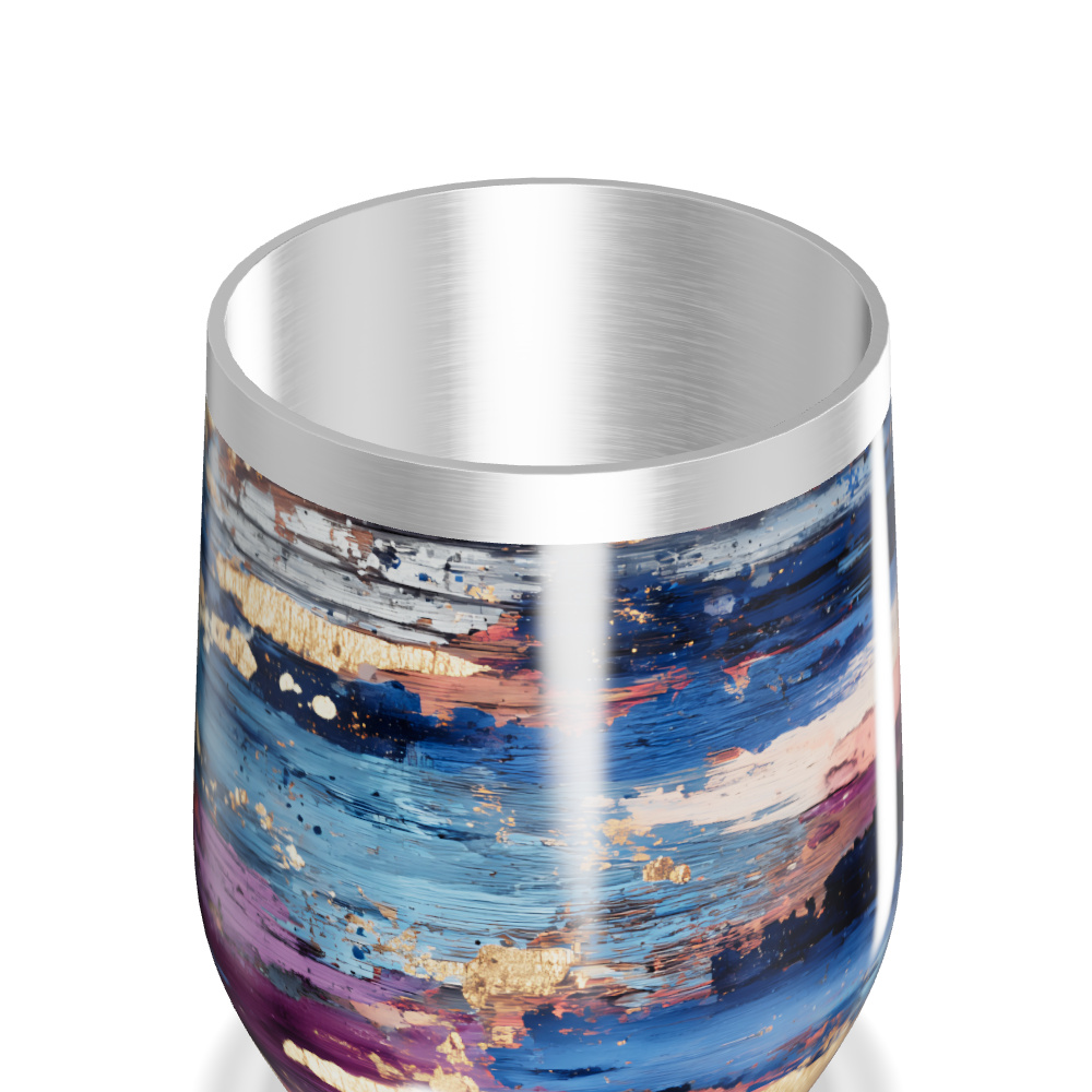 Copo Térmico Slim - Abstrato Multicolorido Inox