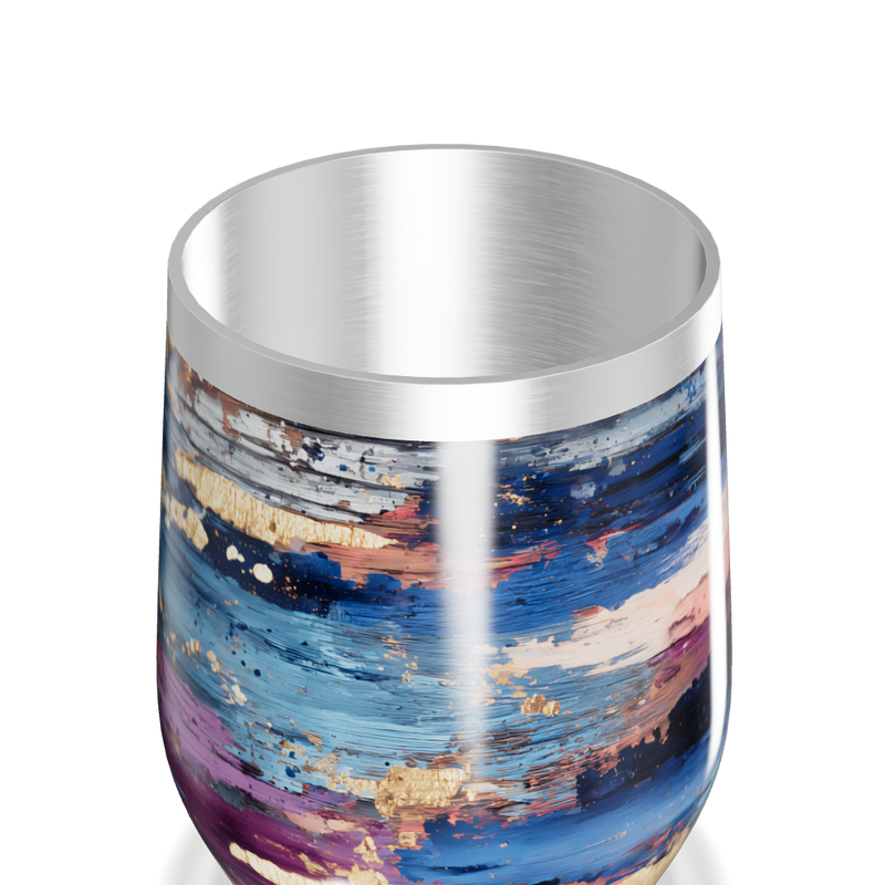 Copo Térmico Slim - Abstrato Multicolorido Inox