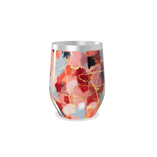 Copo Térmico Slim - Estampa Abstrata Colorida