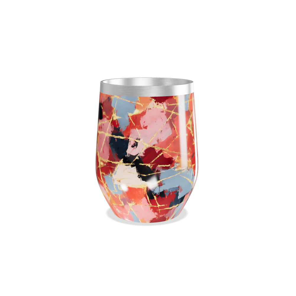 Copo Térmico Slim - Estampa Abstrata Colorida