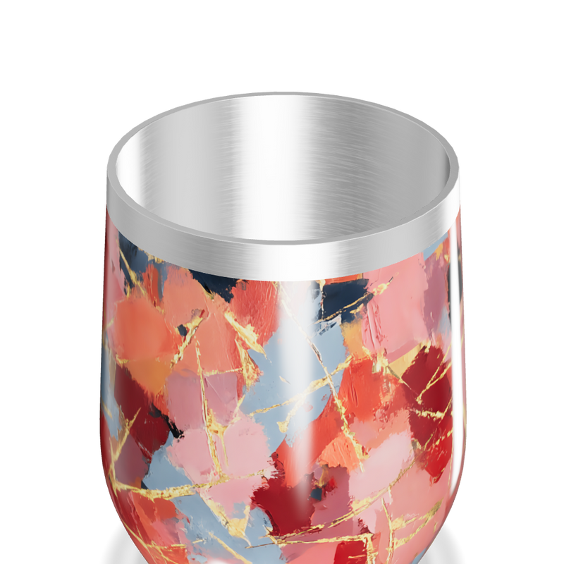 Copo Térmico Slim - Estampa Abstrata Colorida