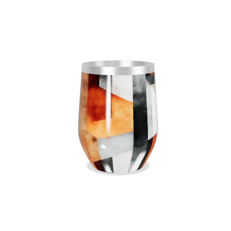 Copo Térmico Slim Estampado Geométrico Colorido