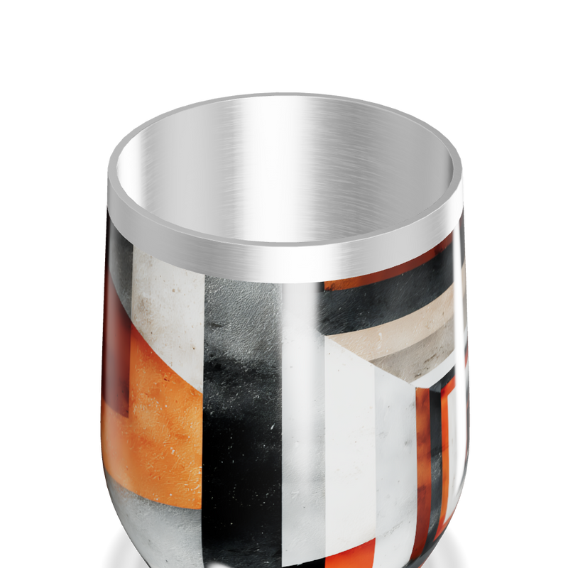 Copo Térmico Slim Estampado Geométrico Colorido